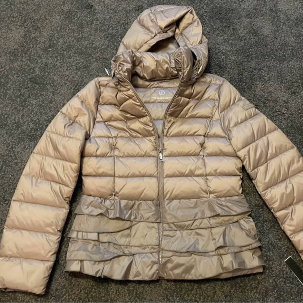 Women's Gold Puffer Jacket